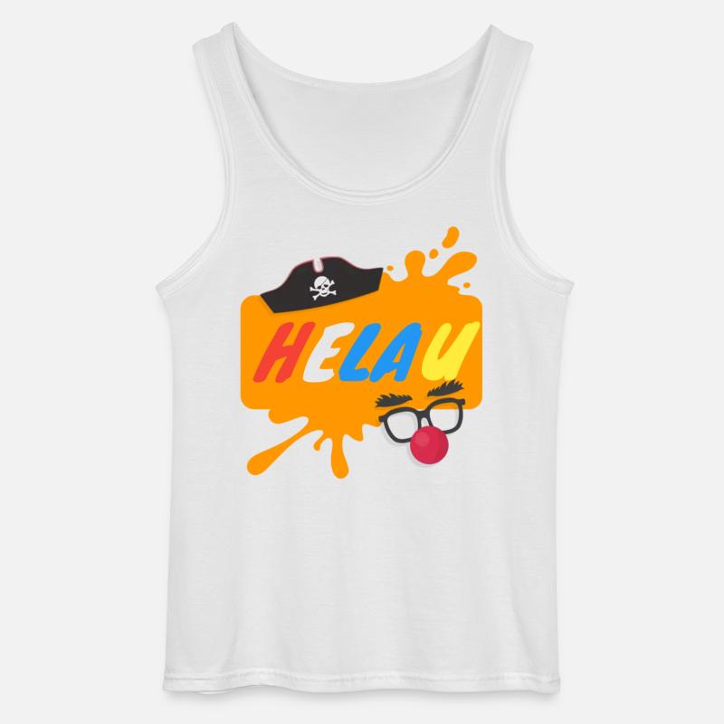 Helau Splash Karnevaldesign - Gildan Männer Tank Top - Weiß