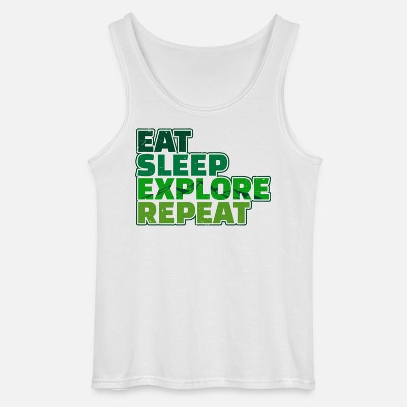 Wandern Bergsteigen Statement Wanderer Wanderwege - Gildan Männer Tank Top - Weiß