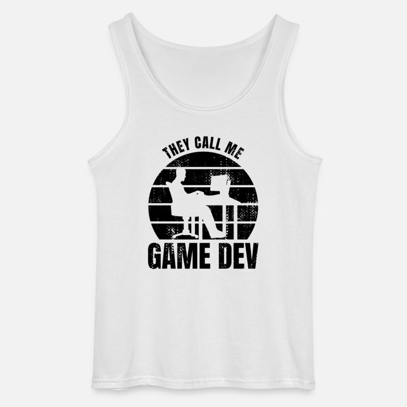 Game Developer - Gildan Men’s Tank Top - white