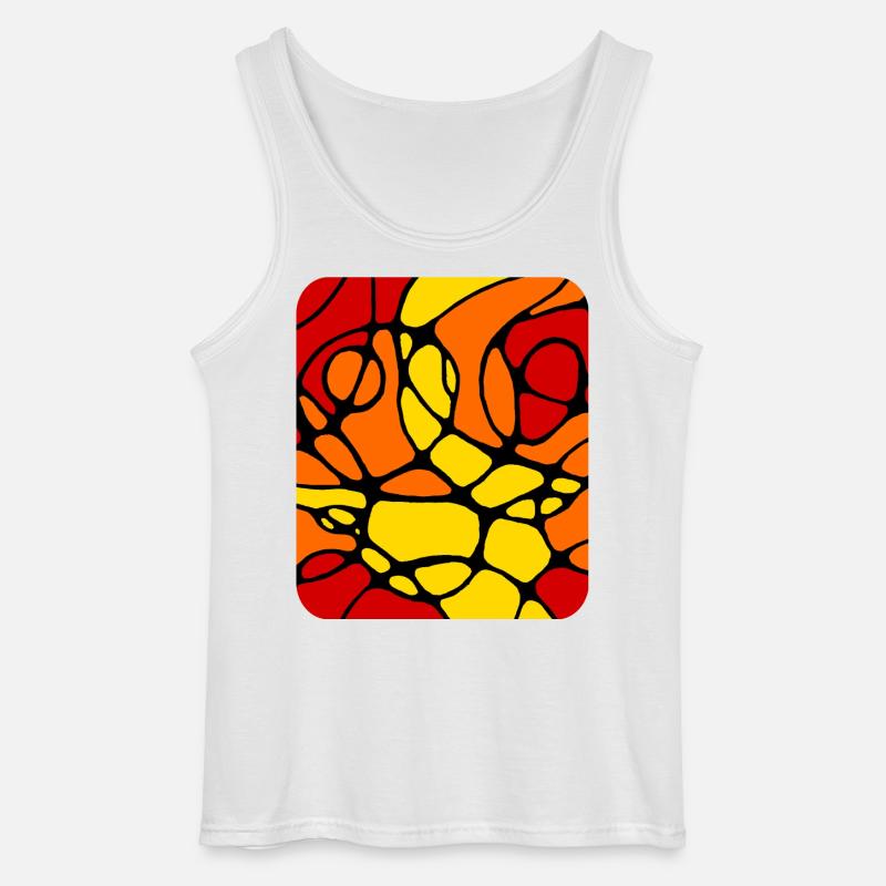 Neurografik modernes abstraktes Design - Gildan Männer Tank Top - Weiß