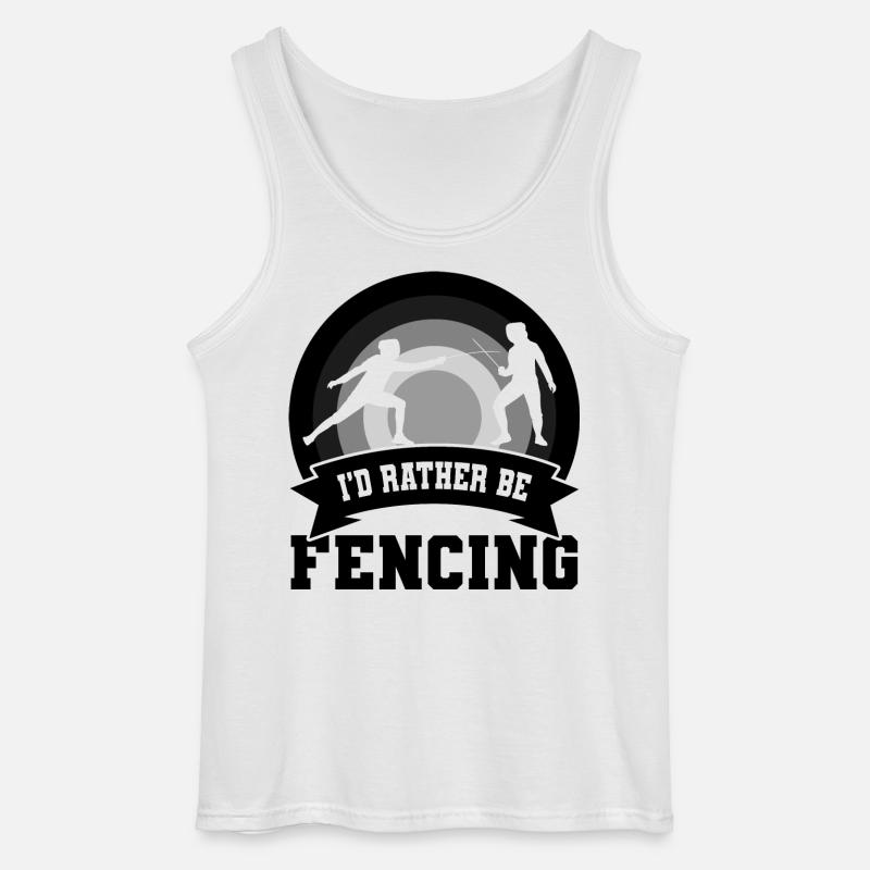 Fechter Witz - Gildan Männer Tank Top - Weiß