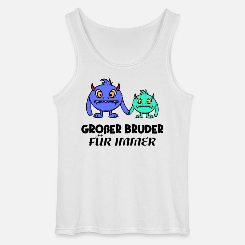 Großer Bruder Geschwisterliebe Statement Bro - Gildan Männer Tank Top - Weiß