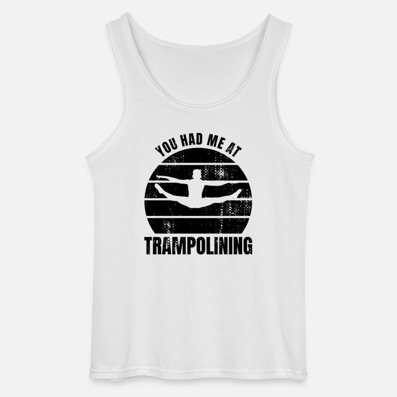 Trampolinist Spruch - Gildan Männer Tank Top - Weiß