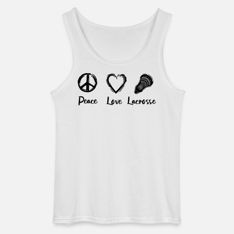 Lacrosse Routine - Gildan Männer Tank Top - Weiß