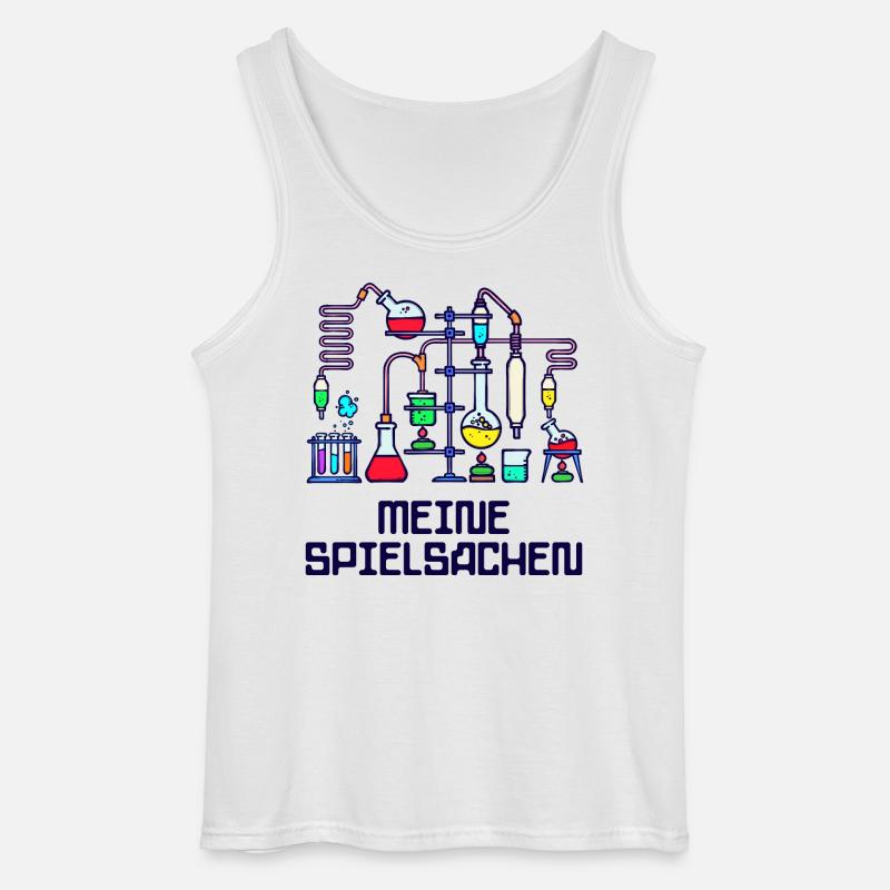 Beruf Wissenschafter Statement Workaholic Karriere - Gildan Männer Tank Top - Weiß
