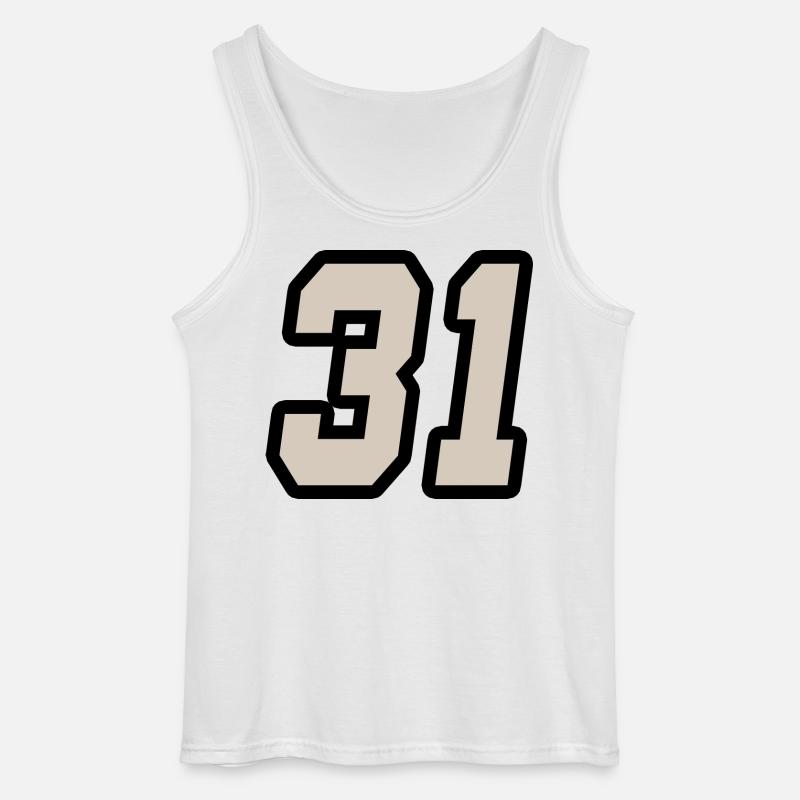 Nummer einunddreißig 31 - Gildan Männer Tank Top - Weiß