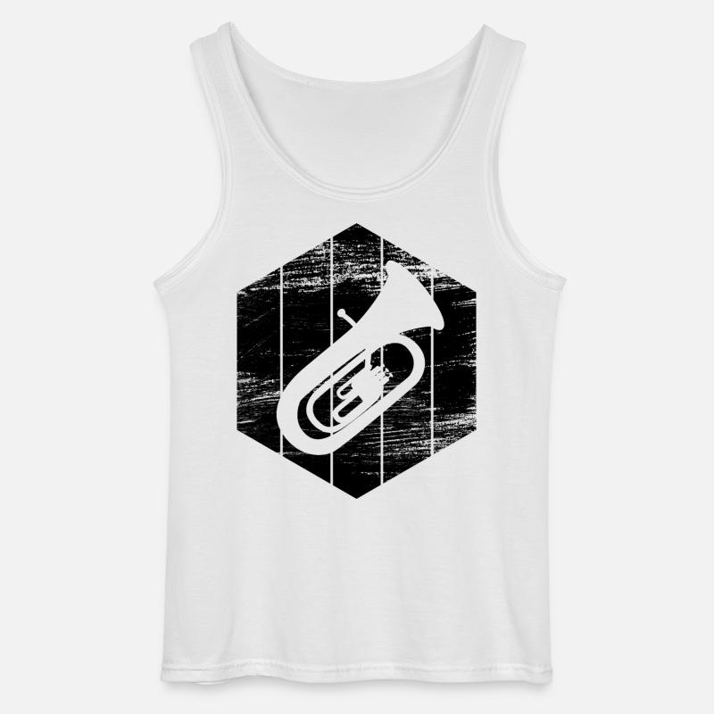 Tuba - Gildan Männer Tank Top - Weiß