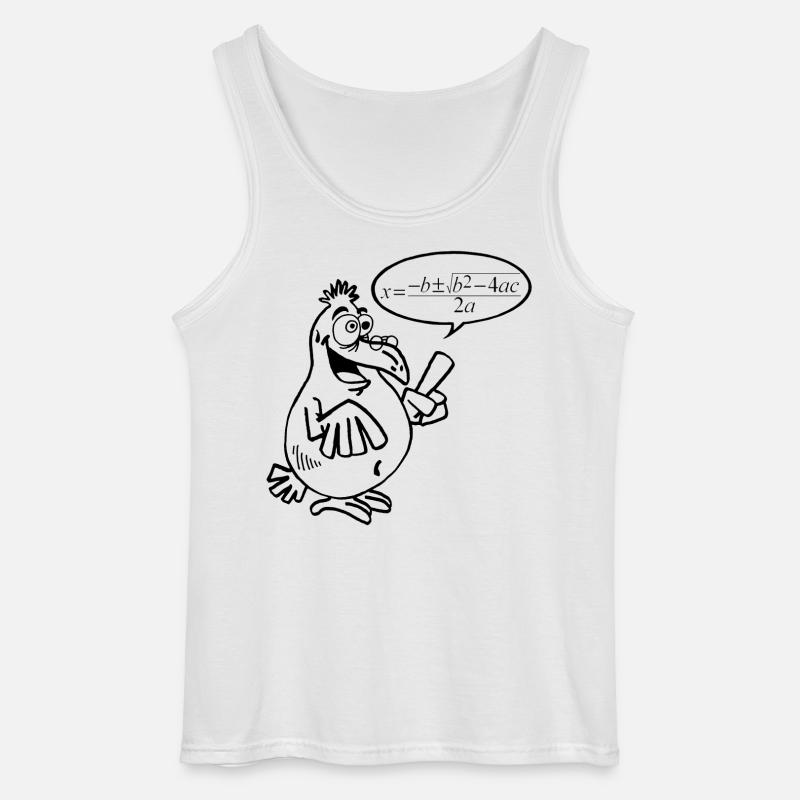 Schwarzer Schlauer Vogel - Gildan Männer Tank Top - Weiß