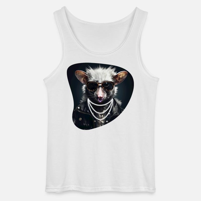 Hartgestein-Opossum - Gildan Männer Tank Top - Weiß