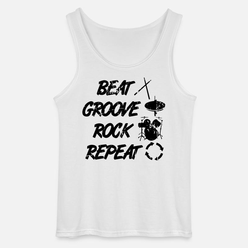 Percussion Techniques - Gildan Men’s Tank Top - white