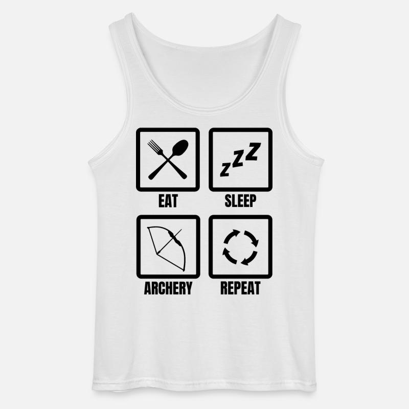 Bogenschütze Routine - Gildan Männer Tank Top - Weiß