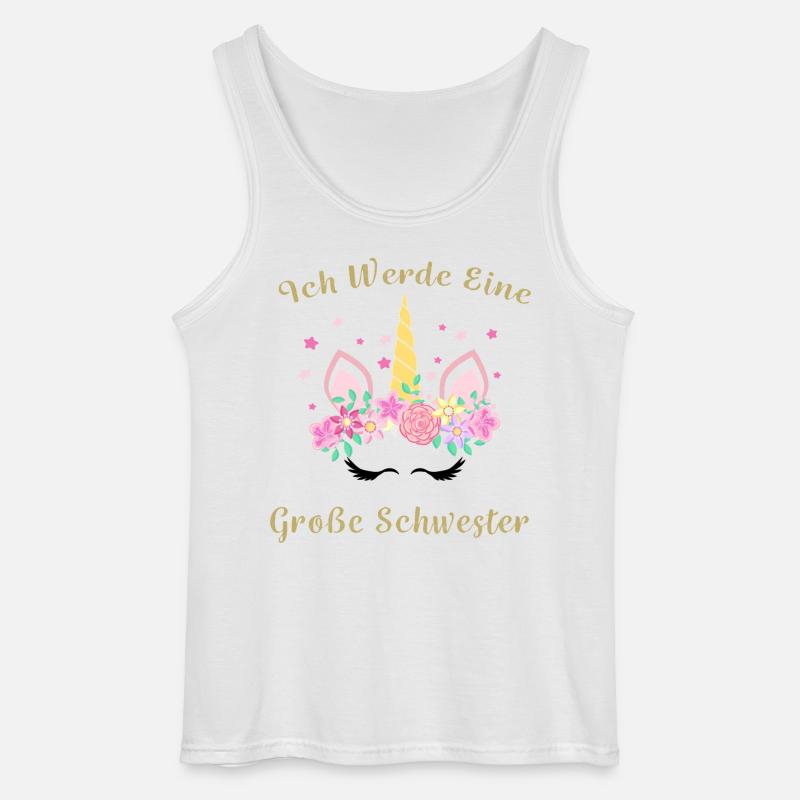 Ich werde Große Schwester - Gildan Männer Tank Top - Weiß