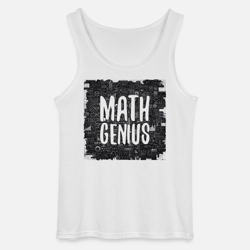 Math Genius Math Genius Math cadeau - Débardeur Gildan Homme - blanc
