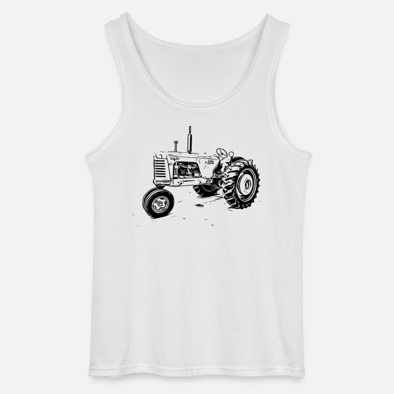 Oliver 88 Traktor - Gildan Männer Tank Top - Weiß