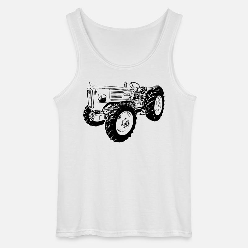 Ackerdiesel Allrad Traktor 4N2 - Gildan Männer Tank Top - Weiß