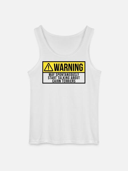 cairnterrier - Gildan tanktop til mænd - hvid