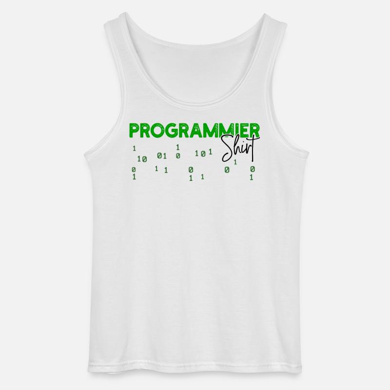Programmierer Developer Code Statement Skripting - Gildan Männer Tank Top - Weiß