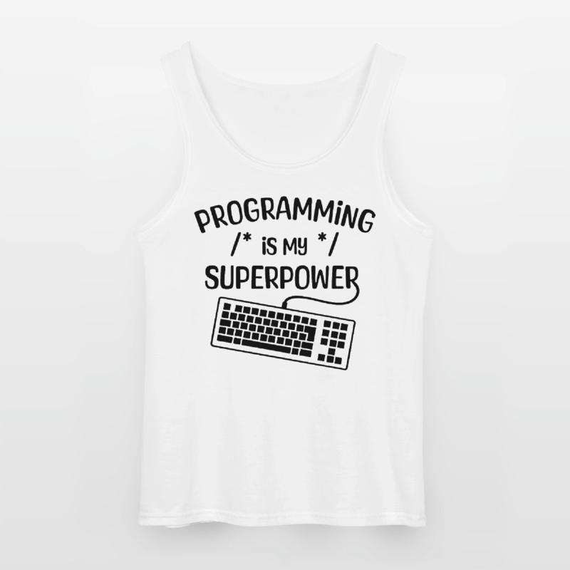 Computer Freak Statement Developer Programmer Gildan Men’s Tank Top