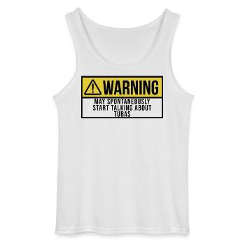 Tuba - Gildan Men’s Tank Top - white - Front - AI Model Male 185 dark (185cm)