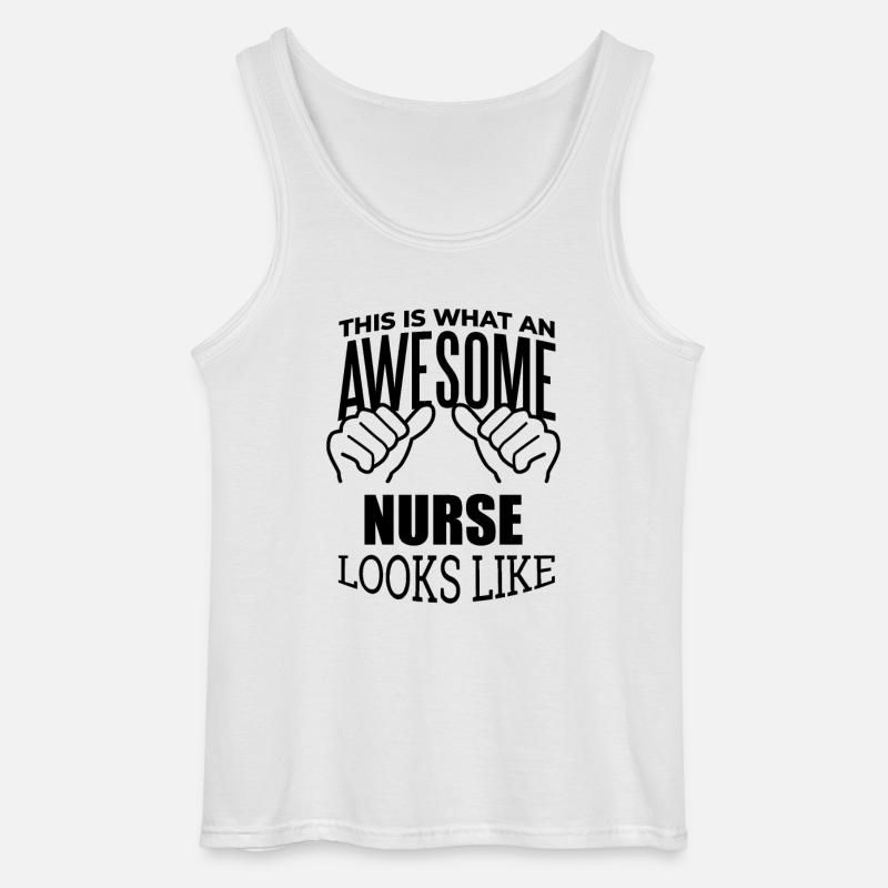 Krankenschwester - Gildan Männer Tank Top - Weiß