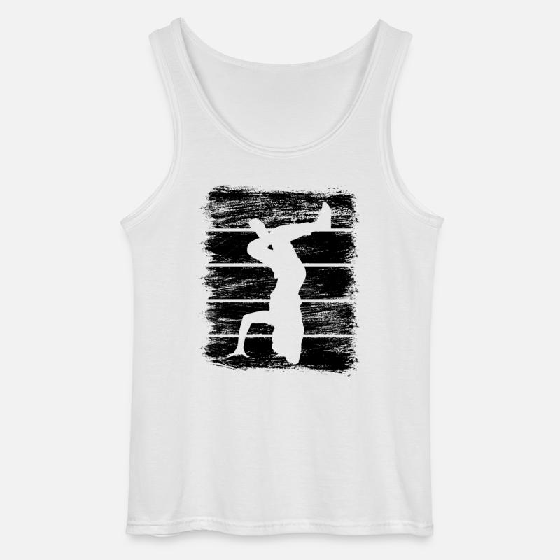 Breakdancer Skizze - Gildan Männer Tank Top - Weiß