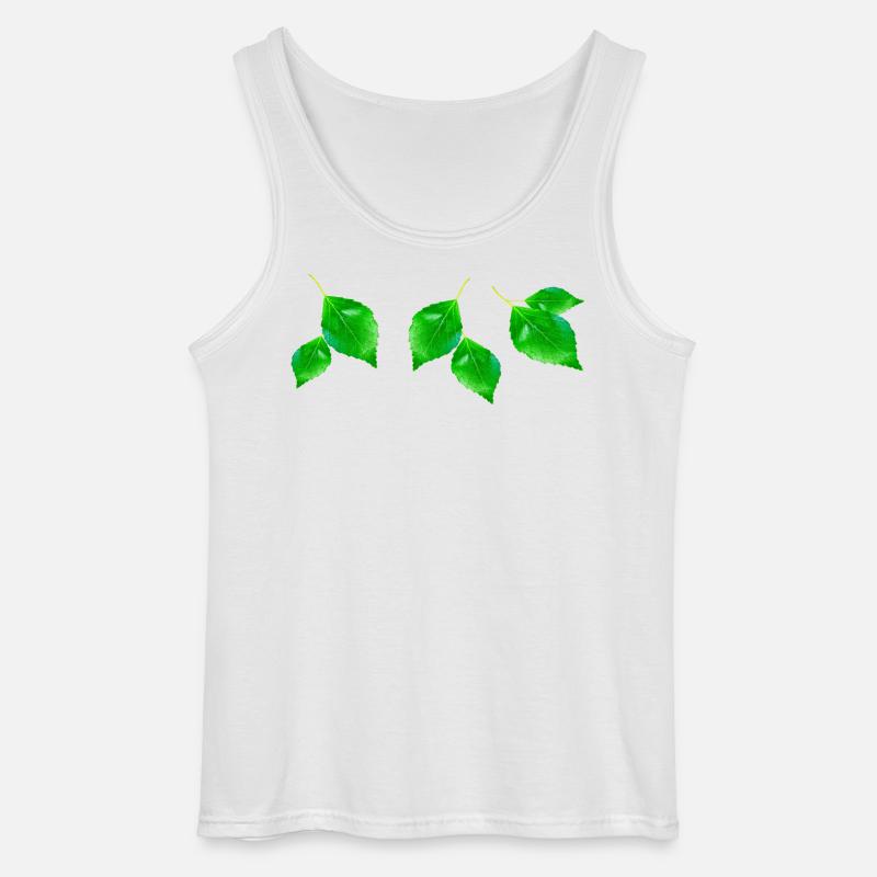 BIRKE || - Gildan Männer Tank Top - Weiß