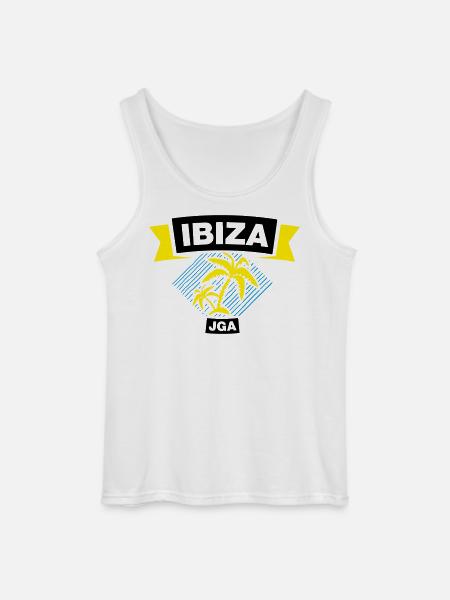IBIZA Bachelor Party Crew - Gildan Men’s Tank Top - white
