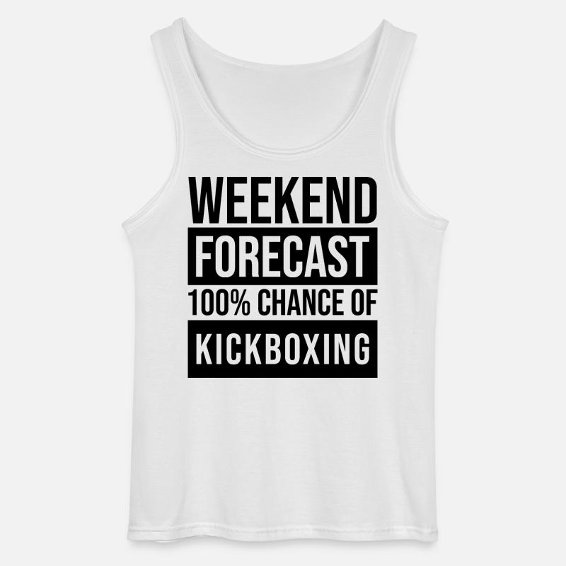 Kickboxer - Gildan Männer Tank Top - Weiß