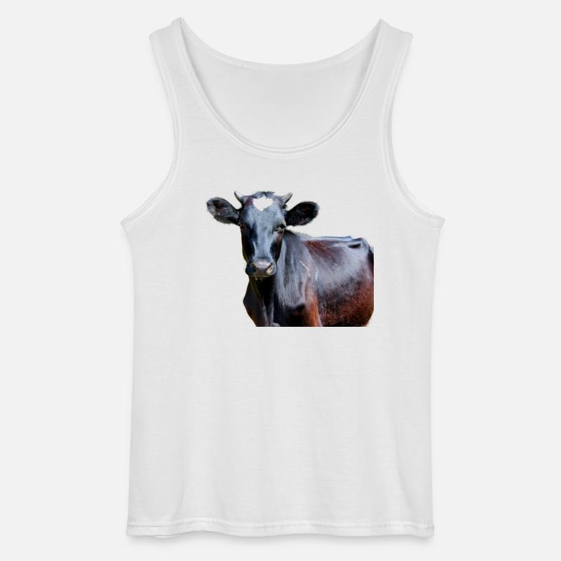 Vache - Gildan Männer Tank Top - Weiß