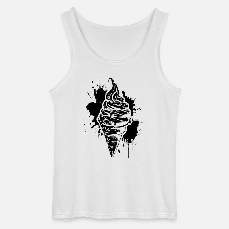 Eiswaffel Softeis - Gildan Männer Tank Top - Weiß