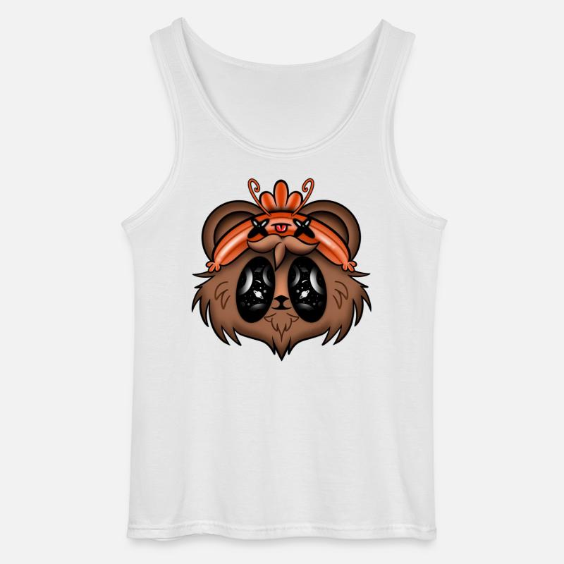 Der Bär mit der Garnelenkappe - Gildan Männer Tank Top - Weiß