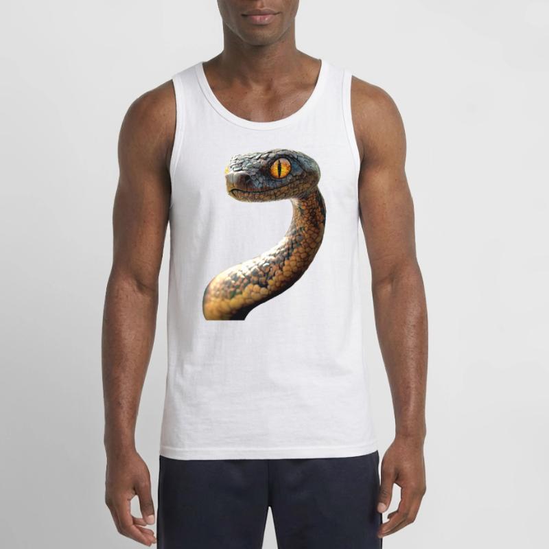 Serpent Python Cobra Mamba Serpent à sonnettes Serpent Débardeur Gildan Homme