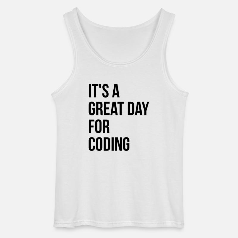 Codierung - Gildan Männer Tank Top - Weiß