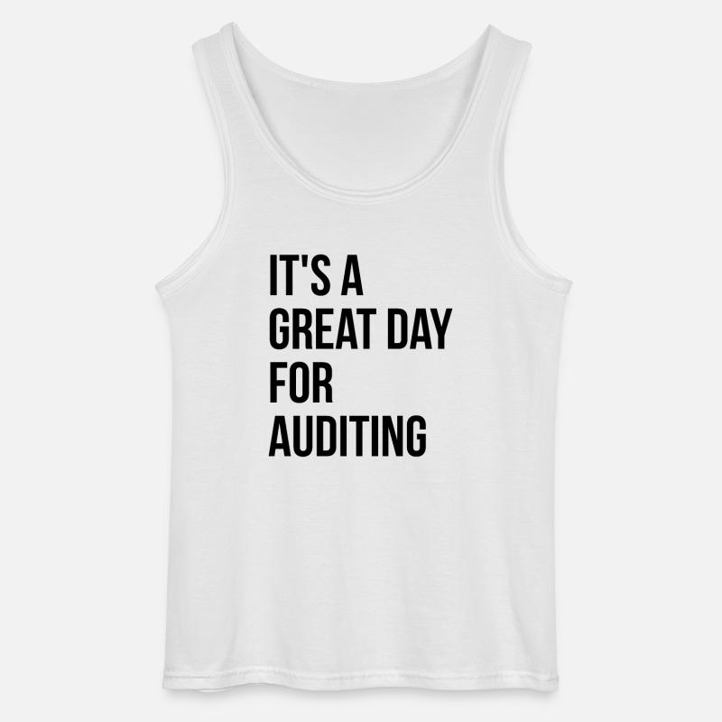 Auditing - Gildan Men’s Tank Top - white
