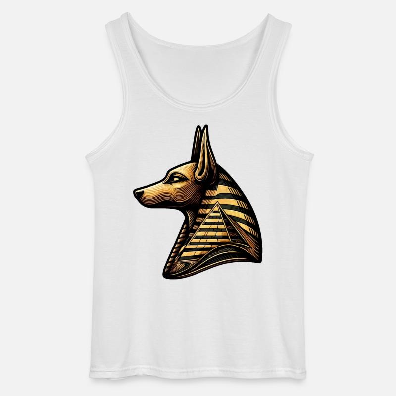 Anubis | Wächter der Gräber Ägypten - Gildan Männer Tank Top - Weiß