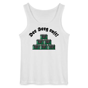 Der Berg Ruft! (Bier / Bierkästen / Grün / Old) - Gildan Männer Tank Top - Weiß - Vorne - AI Model Male 185 dark (185cm)