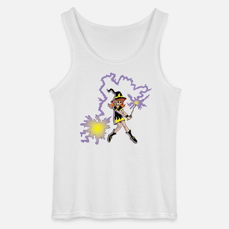 Apprentice Witch - Gildan Men’s Tank Top - white