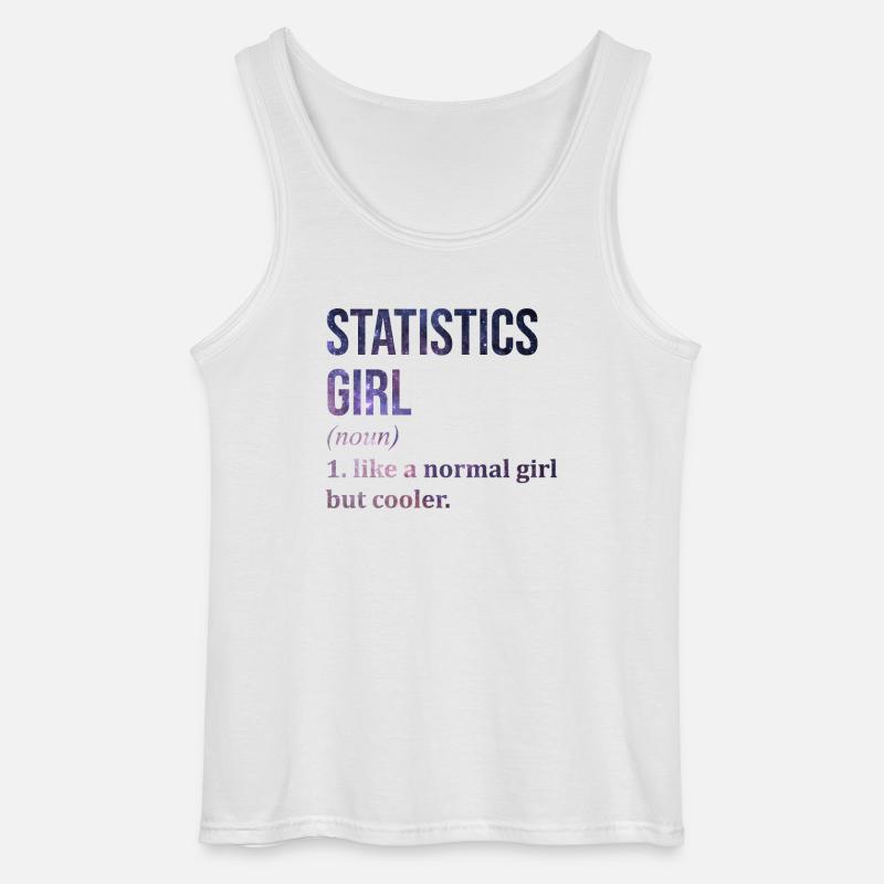 statistica - Canotta da uomo Gildan - bianco
