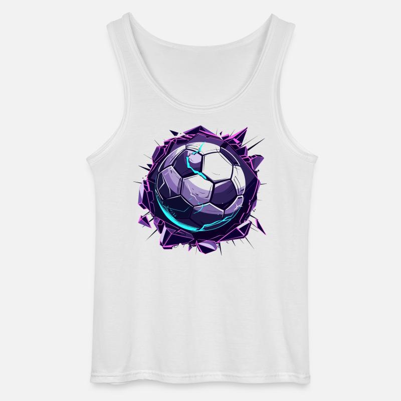 Fußball Comic Look - Gildan Männer Tank Top - Weiß