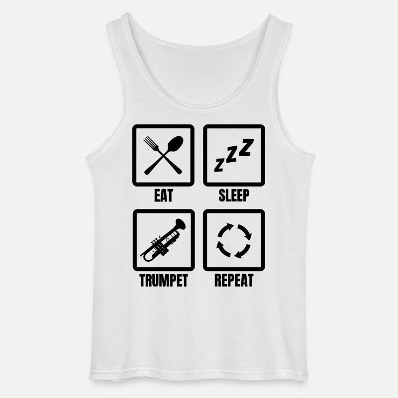 Trompeter Routine - Gildan Männer Tank Top - Weiß