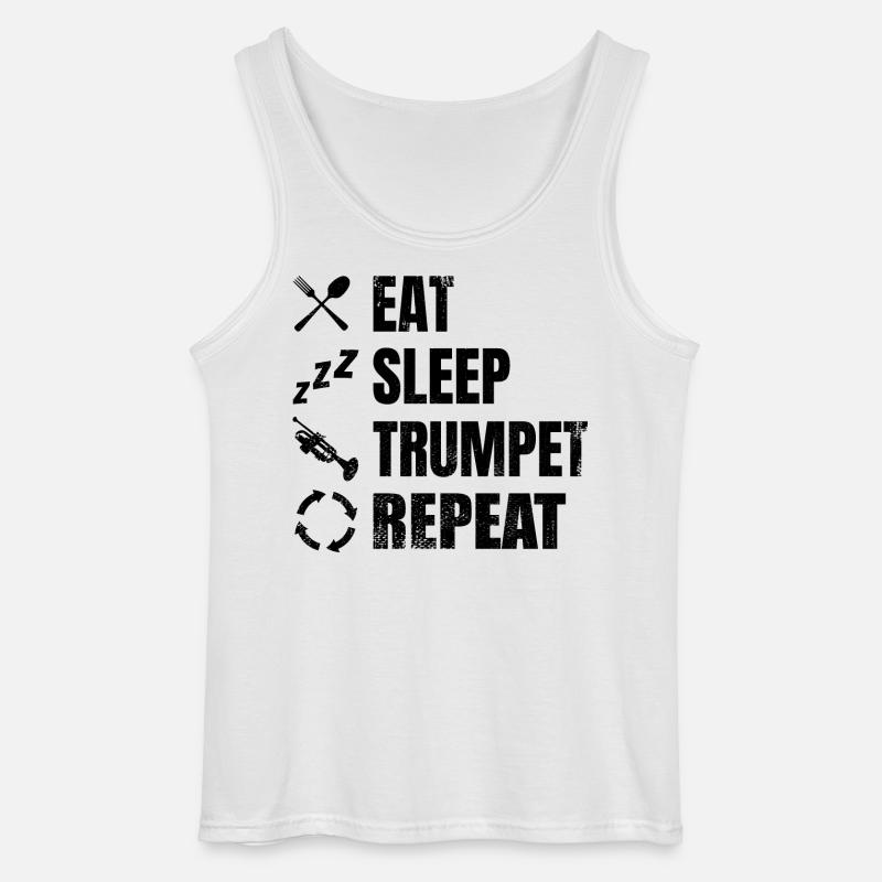 Trompeter Routine - Gildan Männer Tank Top - Weiß
