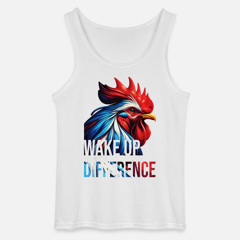 AUFWACHEN UND EINEN UNTERSCHIED MACHEN-DB - Gildan Männer Tank Top - Weiß