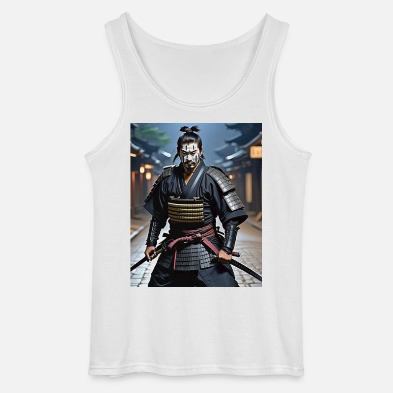 Samurai Krieger. - Gildan Männer Tank Top - Weiß
