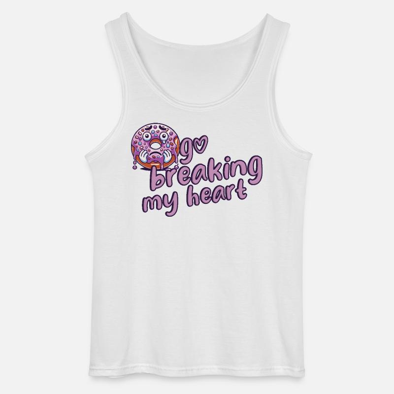 Doughnut - Gildan Men’s Tank Top - white