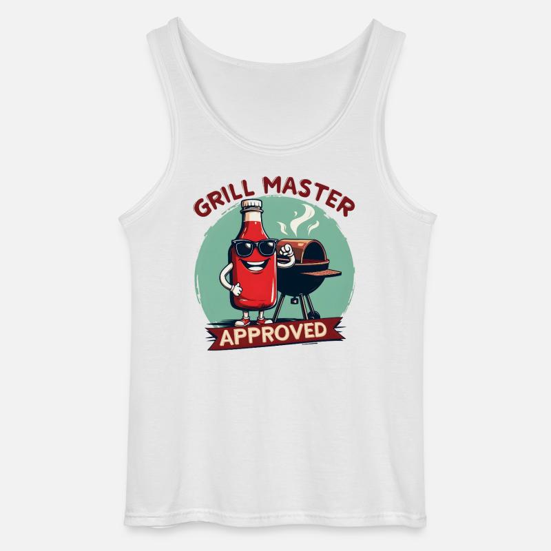 Grill Master Approved - Gildan Männer Tank Top - Weiß