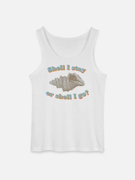 Muschel oder gehen? - Gildan Männer Tank Top - Weiß