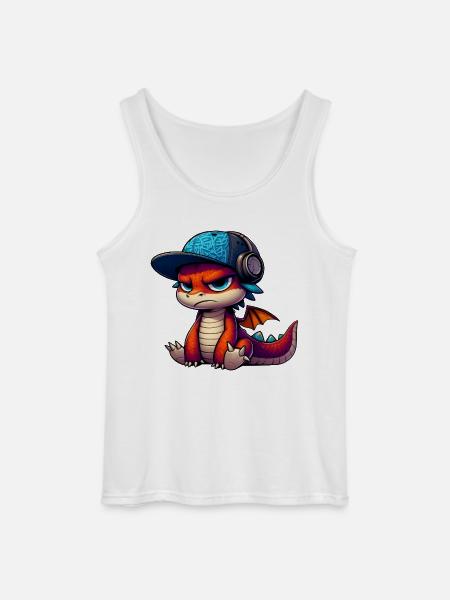 HipHop-Drache - Gildan Männer Tank Top - Weiß
