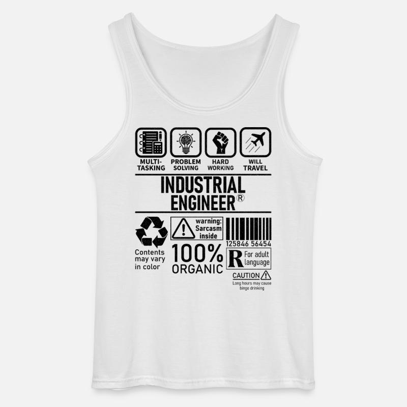 Industrial Engineer multi tasking problem solving - Gildan Männer Tank Top - Weiß