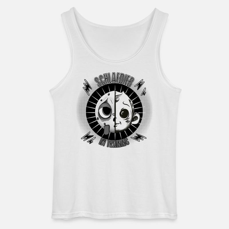 Schlafdieb? Schon in Ausbildung! - Gildan Männer Tank Top - Weiß