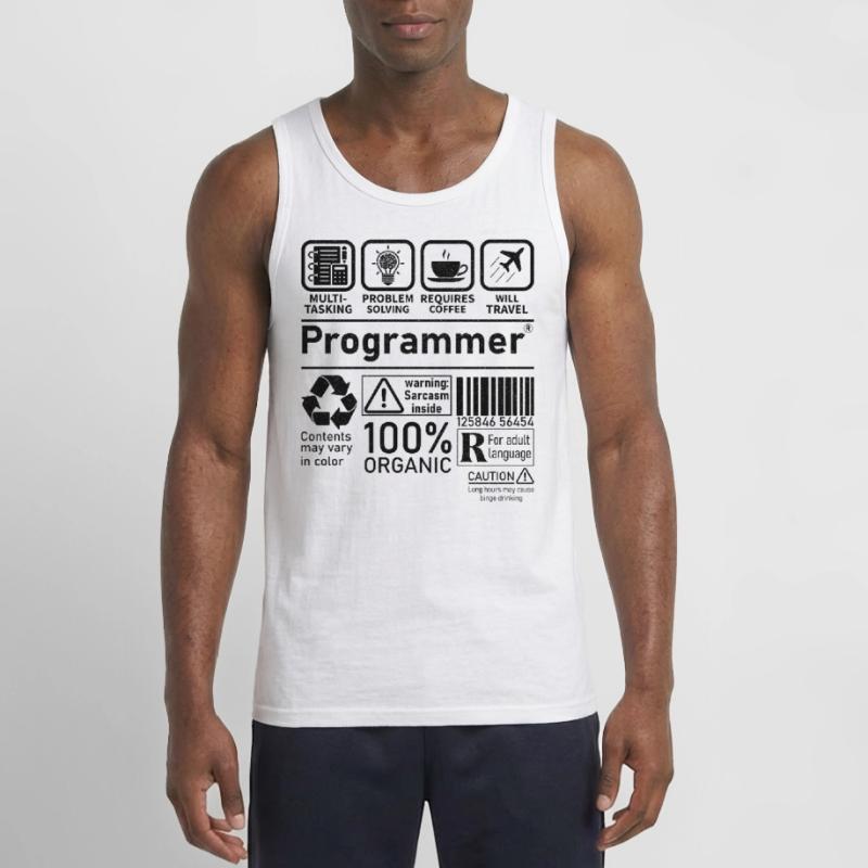 Programmer multi tasking problem solving requires Gildan Männer Tank Top